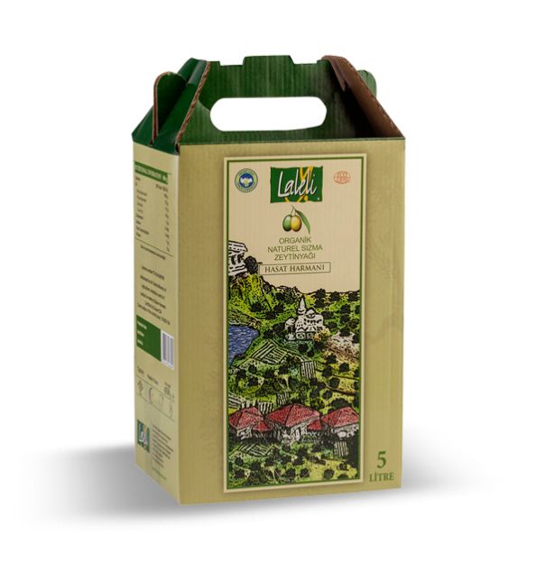 Organik Hasat Harmanı Zeytinyağı 5.Lt Bag in Box  resmi