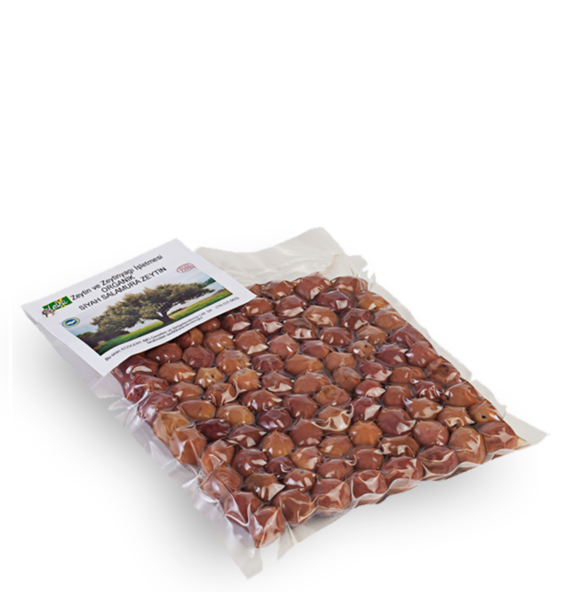 Organik Siyah Salamura Zeytin 360gr vakum  resmi
