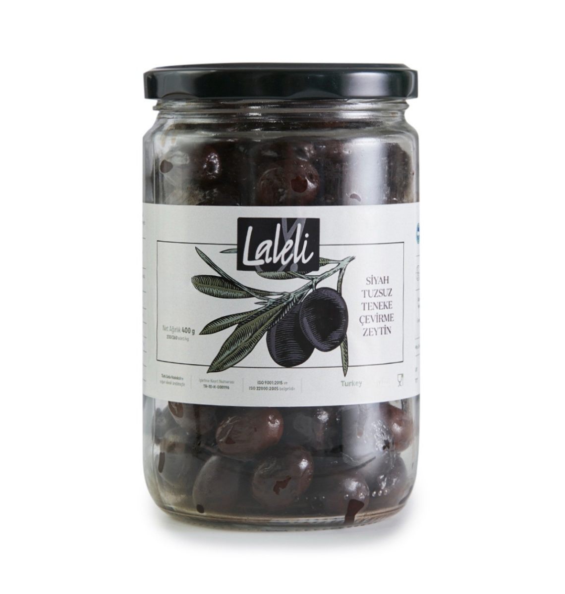 Tuzsuz Çevirme Zeytin 400gr Kavanoz resmi