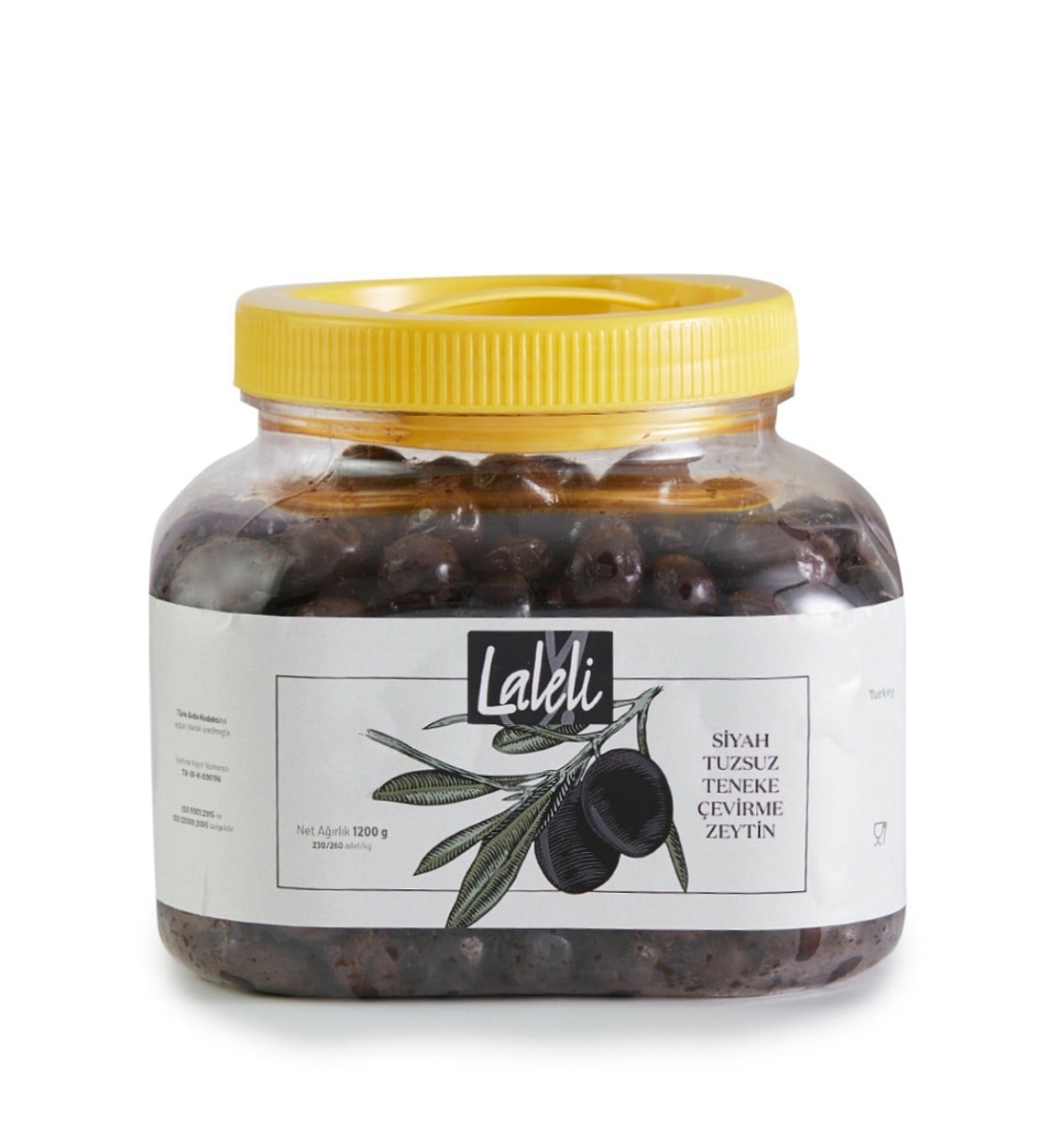 Tuzsuz Çevirme Zeytin 1,2 Kg Pet Ambalaj resmi