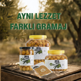 Organik Yeşil Kırma Zeytin 2,2 kg resmi