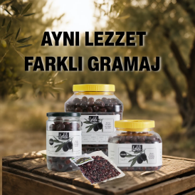Organik Siyah Çevirme Zeytin 2,2 kg resmi