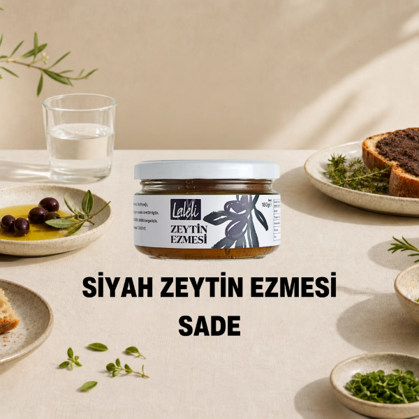 Siyah Zeytin Ezmesi Sade  180 g resmi