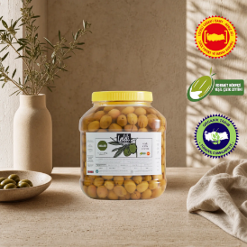 Organik Yeşil Çizik Zeytin 2,2 kg resmi