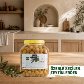 Organik Yeşil Çizik Zeytin 2,2 kg resmi