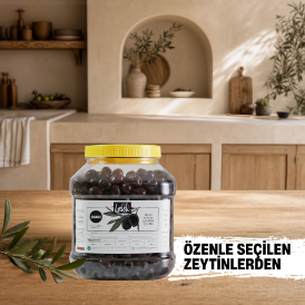 Organik Siyah Çevirme Zeytin 2,2 kg resmi