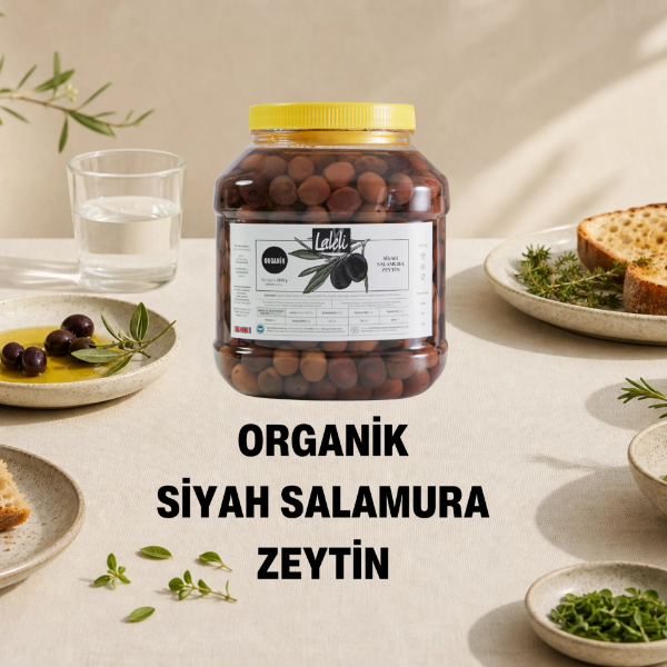 Organik Siyah Salamura Zeytin 2,2 kg resmi