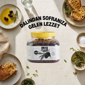 Organik Siyah Çevirme Zeytin 1,2 kg resmi