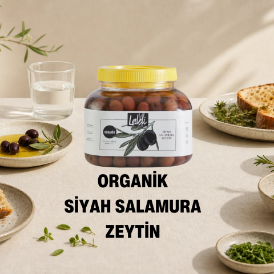 Organik Siyah Salamura Zeytin 1,2 kg resmi