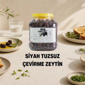 Siyah Tuzsuz Çevirme Zeytin 2,2 Kg resmi