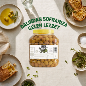  Yeşil Kırma Zeytin 2,2 kg resmi