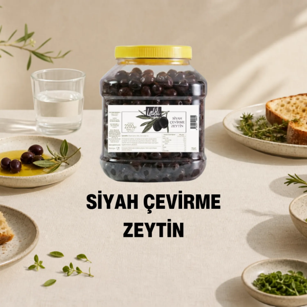 Siyah Çevirme Zeytin 2,2 kg resmi