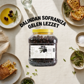 Siyah Çevirme Zeytin 2,2 kg resmi